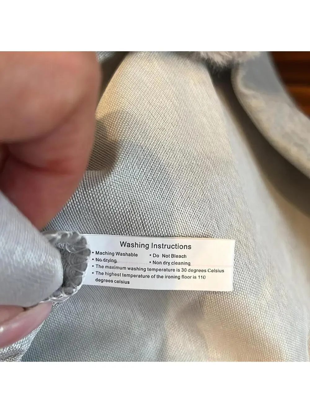 Gray Pillow Sham - Sham Only | Size 20 x 12 | NWOT | 0101